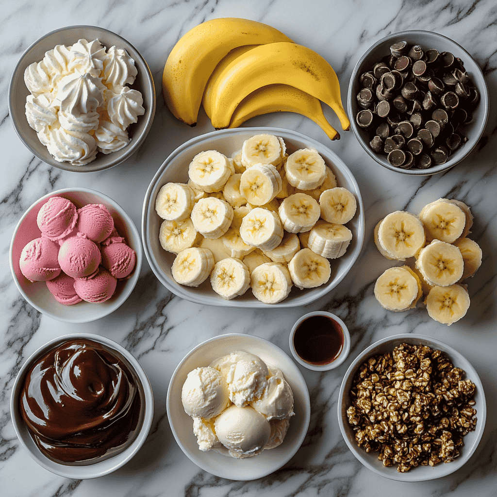 Ingredients for Banana Desserts
