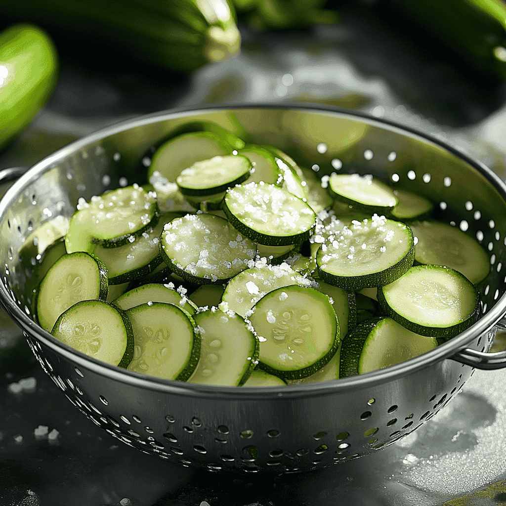 Should you salt and drain zucchini before cooking?