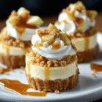 Apple Crisp Mini Cheesecakes