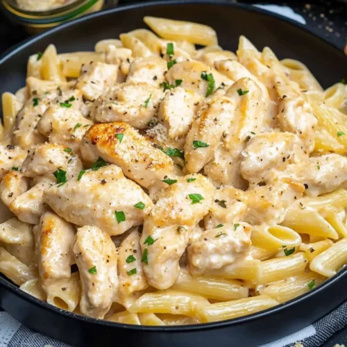 Garlic Chicken with Pasta