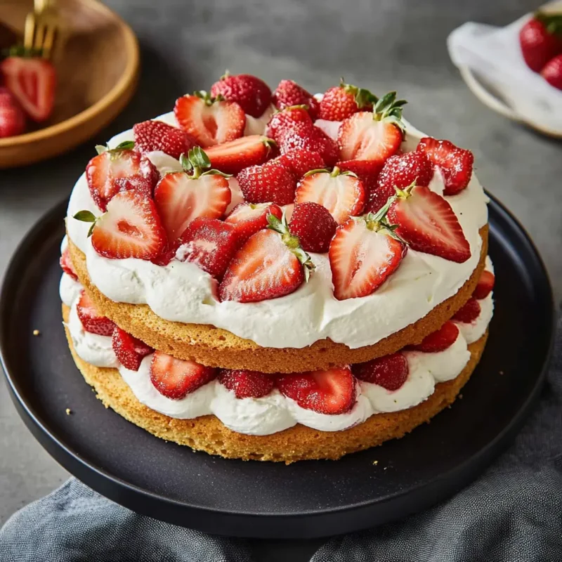 Summer Strawberry Cake
