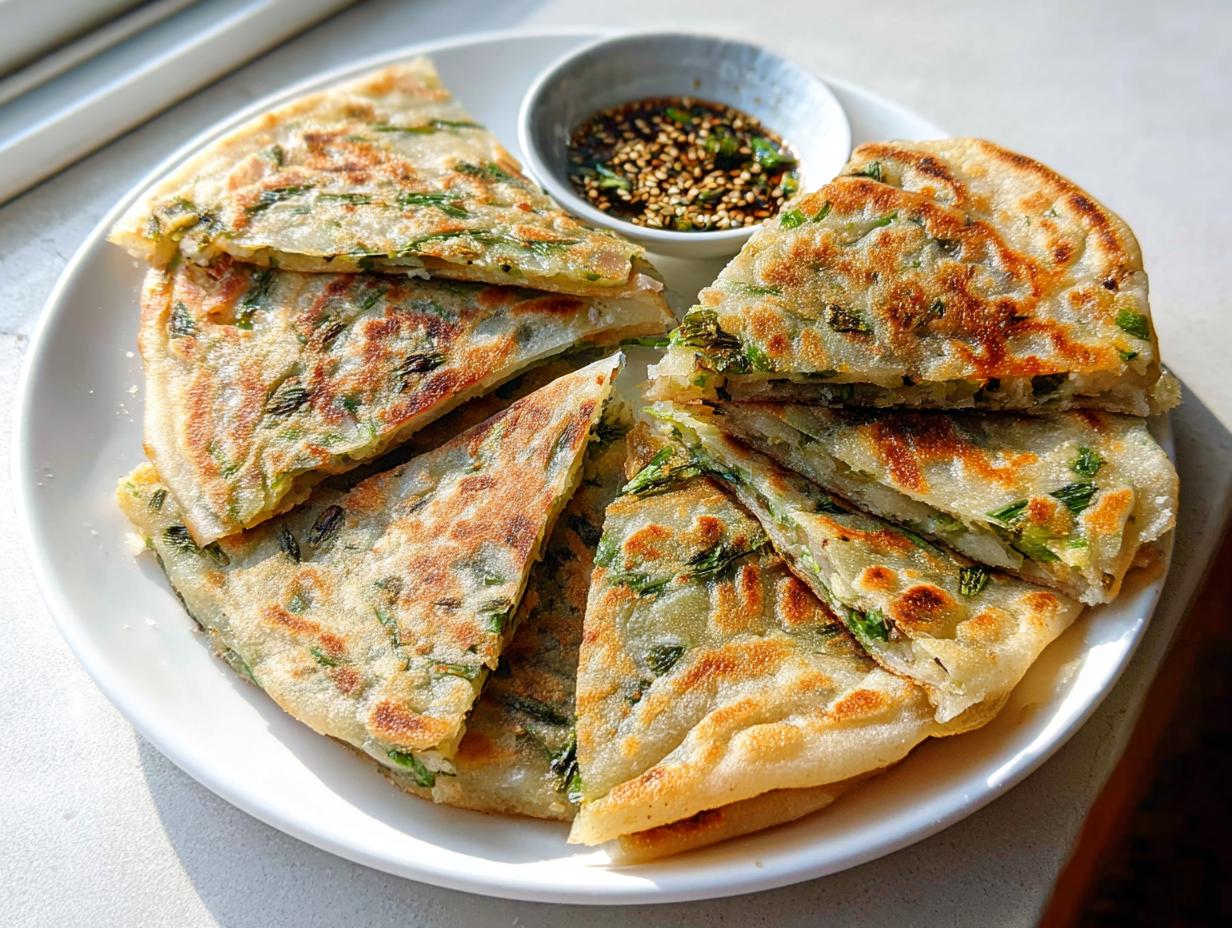 Scallion Pancakes with Five-Spice - Featured