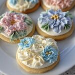 Buttercream Flower Baby Shower Cookies - Featured