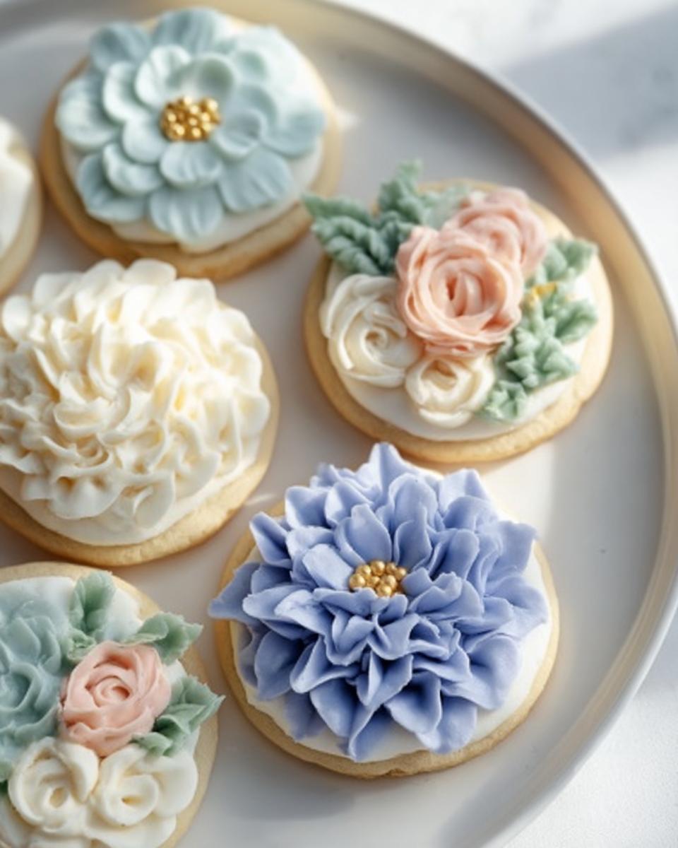 Buttercream Flower Baby Shower Cookies - Other 3
