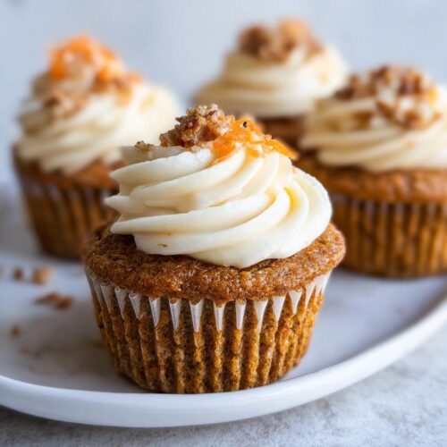Carrot Cake Cupcakes with Cream Cheese Frosting - Tasty