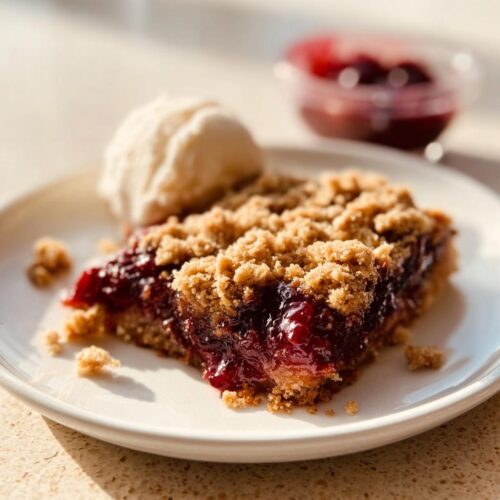 Cherry Coconut Crumble - Tasty
