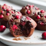 Cherry Dark Chocolate Muffins - Featured