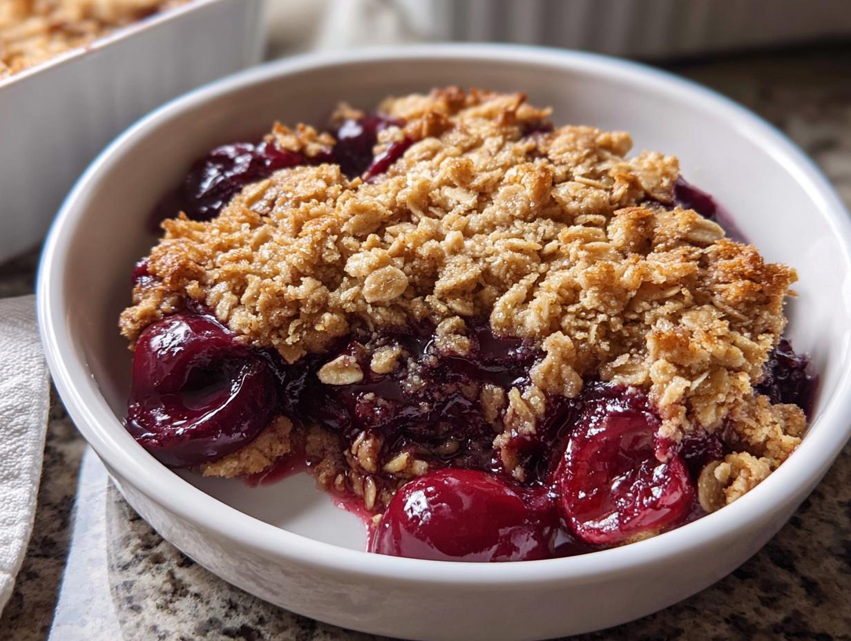 Cherry Protein Crumble - Featured