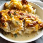 Creamy Ranch Chicken Bake (Low Carb Dinner) - Featured