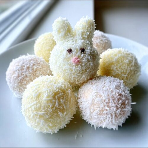 Easter Bunny Coconut Tail Truffles - Tasty