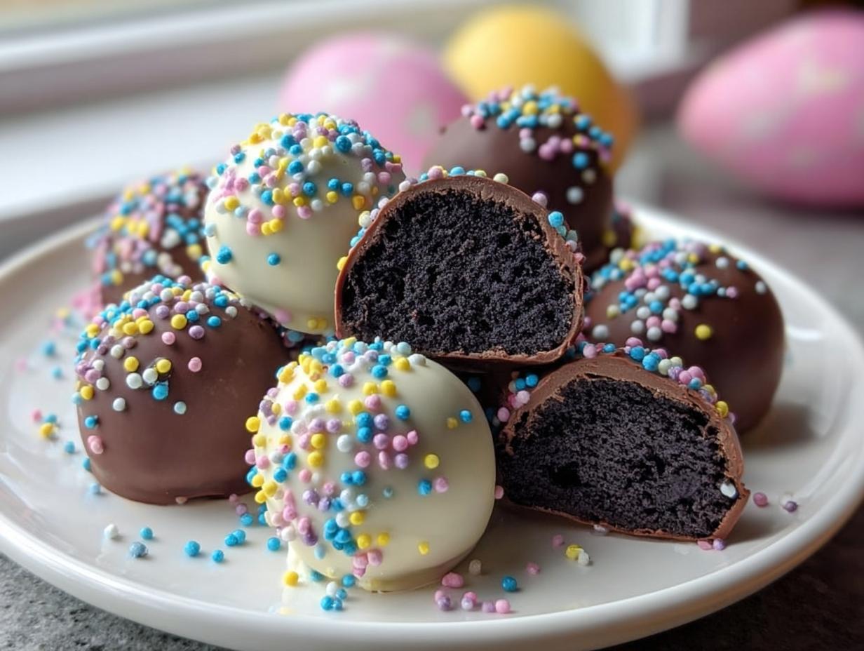 Easter Egg Oreo Balls (Chocolate No-Bake Treats) - Featured