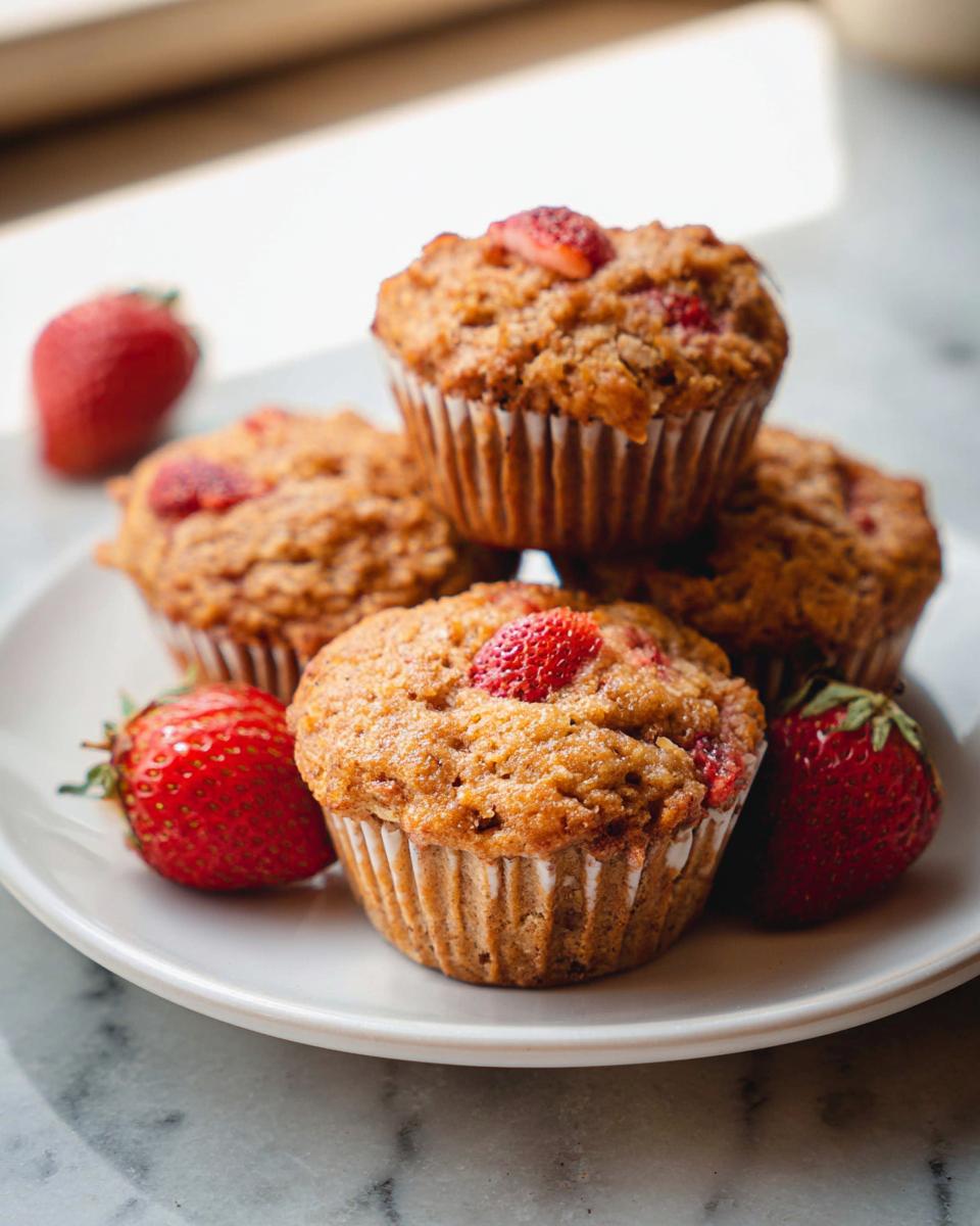 Healthy Strawberry Oat Muffins - Other 1