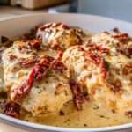 Keto Creamy Chicken with Sun-Dried Tomatoes - Featured