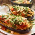 Mediterranean Stuffed Eggplant - Featured