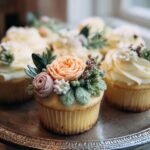 Rustic Floral Cupcakes for Weddings - Featured