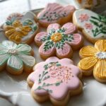 Spring Baby Shower Flower Cookies - Featured