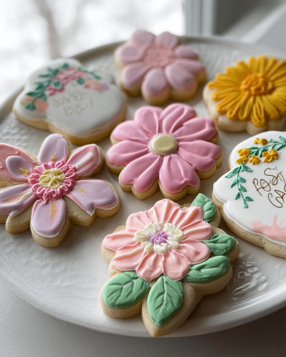 Spring Baby Shower Flower Cookies - Other 3