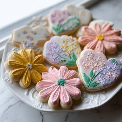 Spring Baby Shower Flower Cookies - Tasty
