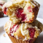Strawberry White Chocolate Muffins - Featured