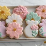 Pastel Flower Baby Shower Cookies - Featured